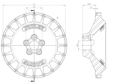 Preview: Felgenstern R6 16" individuell Lochkreis